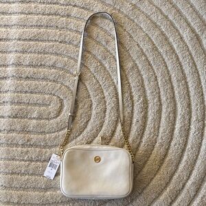 Michael Kors Fulton Pebbled Leather Crossbody with Gold Hardware